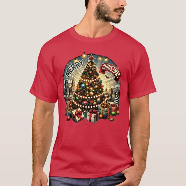 Klassiska julklappar för juldesign t shirt (Framsida)