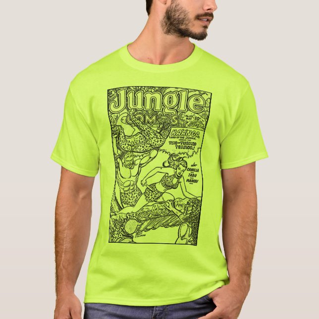 Klassiska jungle-Tecknader T-Shirt (Framsida)
