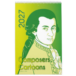 Klassiska kompositörers porträtt, serieformat, 202 kalender