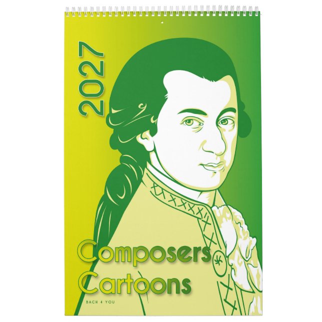 Klassiska kompositörers porträtt, serieversion, 20 kalender (Omslag)