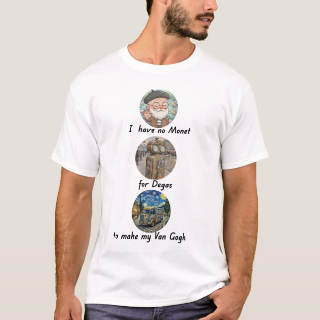 Klassiska konstnärer - Modernt dilemma Ljus T Shirt (Framsida)
