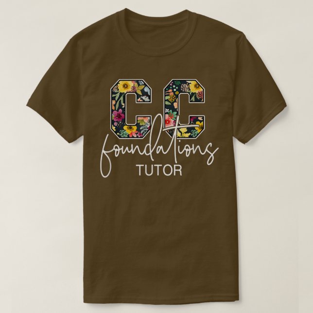 Klassiska konversationshem för coundations Tutor T Shirt (Design framsida)