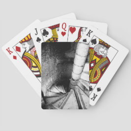 Klassiska kort för svartvitt arkitektur casinokort