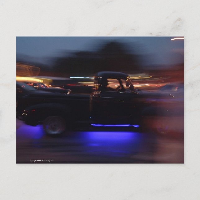 Klassiska kryssningsbilar vykort (Framsida)