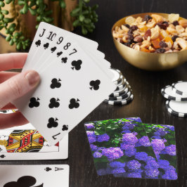 Klassiska Lila Realistic Hydrangea Pacecards Casinokort