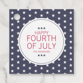 Klassiska marinstjärnor Fjärde juli Independence d Gåvor Etiketter