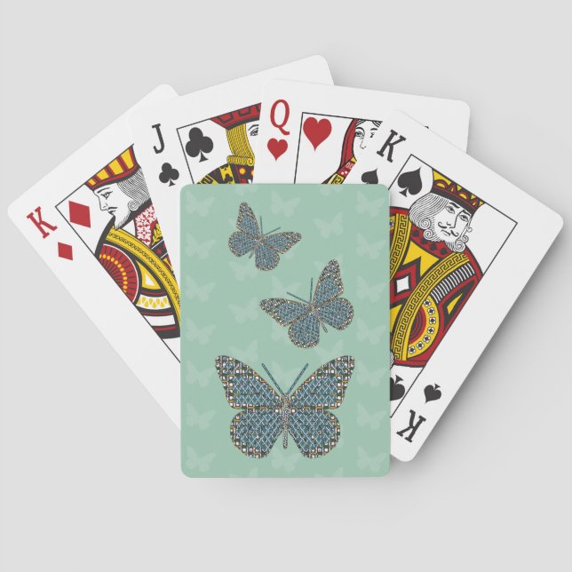 Klassiska marockanska uppspelningskort casinokort (Baksidan)