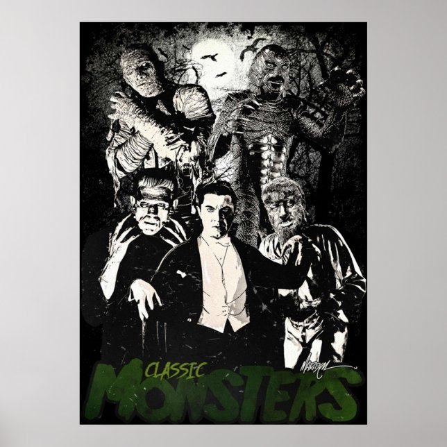 KLASSISKA MONSTER POSTER (Framsidan)