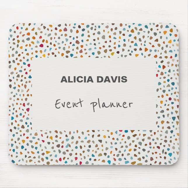 Klassiska Multifärgader i Terrazzo Musmatta (Framsidan)