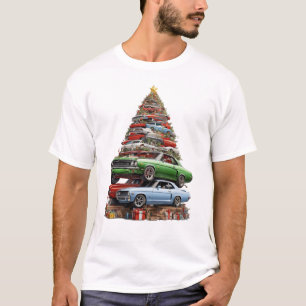 Klassiska muskelbilar i Galenheta Julgran och T Shirt