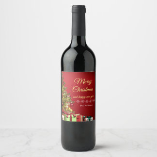 Klassiska och Trendig Vin & mousserande Vin-etiket Vinflaska Etikett