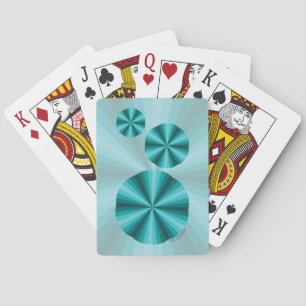 Klassiska optiska Illusion Aqua-uppspelningskort Casinokort