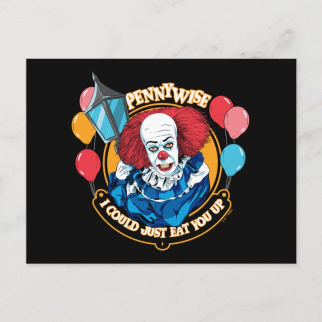 Klassiska Pennywise - Jag kunde äta upp dig Vykort (Framsida)