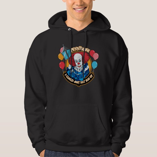 Klassiska Pennywise - Jag kunde bara äta upp dig Hoodie (Framsida)