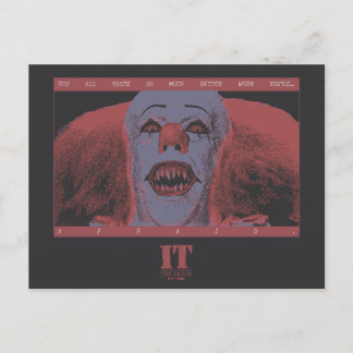 Klassiska Pennywise - Mycket bättre när du är rädd Vykort