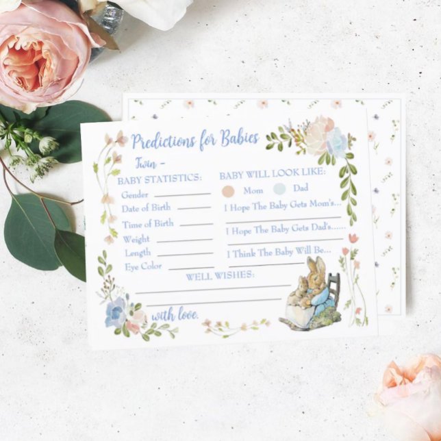 Klassiska Peter Rabbit Tvillingdusch Förutsägelser (Skapare uppladdad)