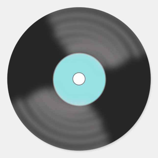 Klassiska poststämplar runt klistermärke (Framsida)