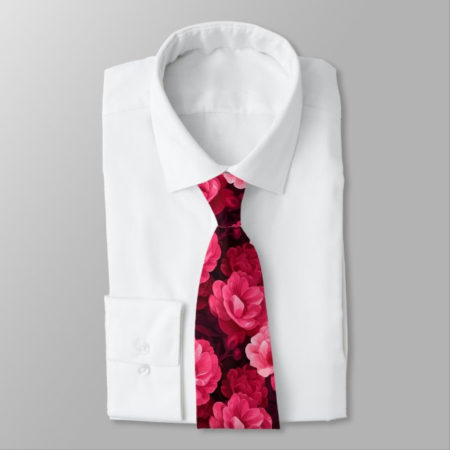 Klassiska presenter till män ros blomma slips (Bunden)