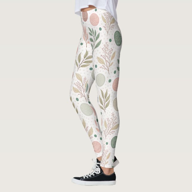Klassiska prickiga leggings för vardagligt eller g (Vänster)
