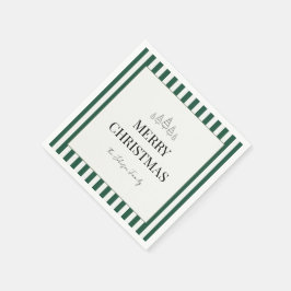 Klassiska randiga julservetter pappersservett