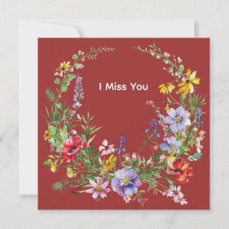 Klassiska Retro-Krans Illustrationskort Anteckningskort