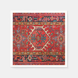 Klassiska röda turkiska persiska orientaliska Matt Pappersservett