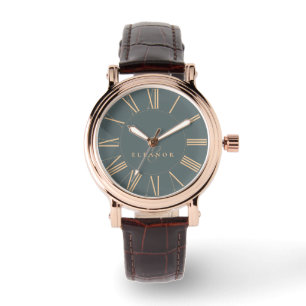 Klassiska romerska siffror Elegant typografi Stili Armbandsur