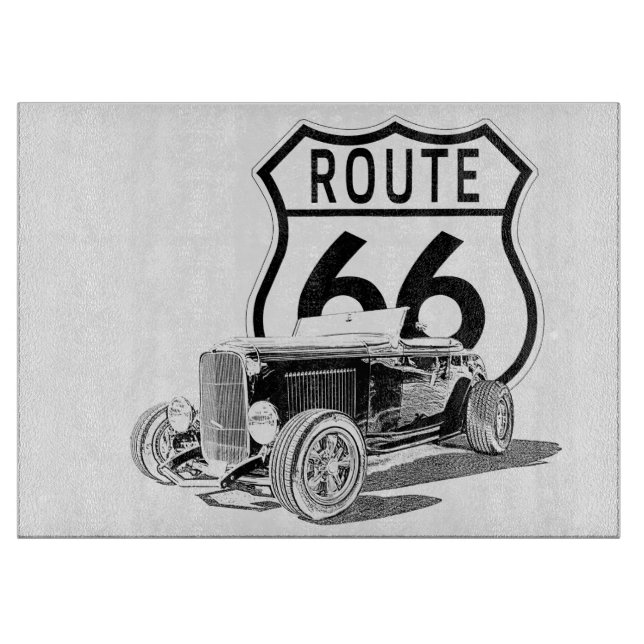 Klassiska Route 66 skärbrädor (Framsidan)