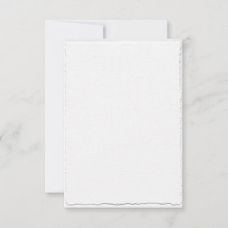 Klassiska RSVP-kort med mall för falsk deckle-kant