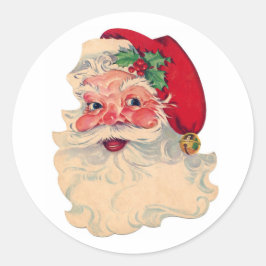 KLASSISKA RUNDA DEKALER RETRO Tomte Runt Klistermärke