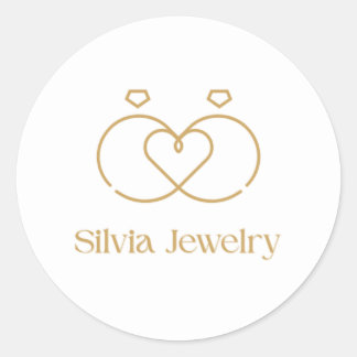 Klassiska runda dekaler runt klistermärke