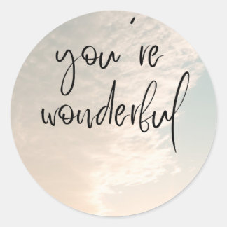 Klassiska runda dekaler runt klistermärke