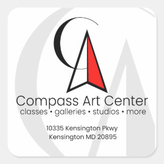 Klassiska runda fästpunkter fyrkantigt klistermärke