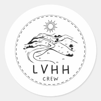 Klassiska runda fästpunkter runt klistermärke