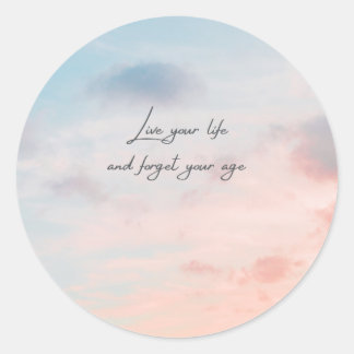 Klassiska runda fästpunkter runt klistermärke