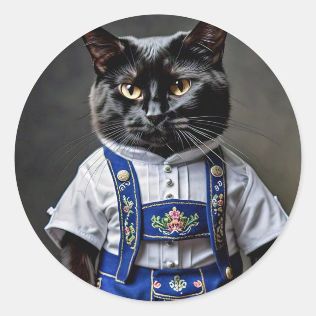 Klassiska runda fästpunkter runt klistermärke (Framsida)