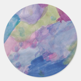 Klassiska runda fästpunkter runt klistermärke