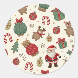 Klassiska runda fästpunkter runt klistermärke