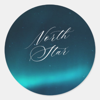 Klassiska runda fästpunkter runt klistermärke