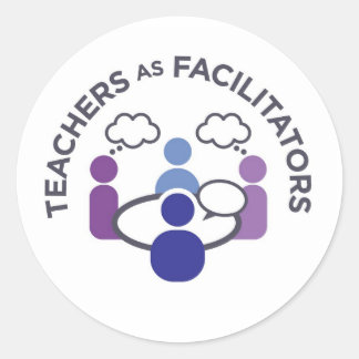 Klassiska runda fästpunkter runt klistermärke