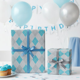 Klassiska Silver- och Blue Argyle-diamanter Presentpapper
