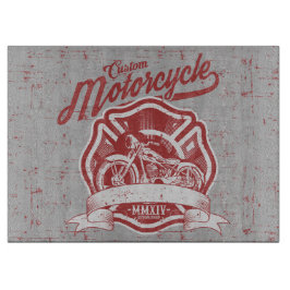 Klassiska skärbrädor med motorcykeldesign
