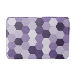 Klassiska skuggor av Lavendar Hexagonal Geometric Badrumsmatta
