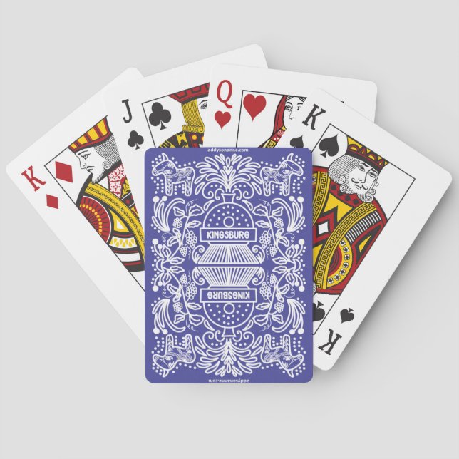 Klassiska spelkort-Kingsburg Casinokort (Baksidan)