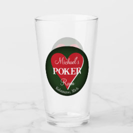 Klassiska spelkort - Poker Room Glass - Hjärtat Glaskopp