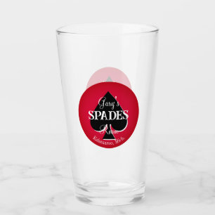 Klassiska spelkort Spader Room Glass - Spade Glaskopp