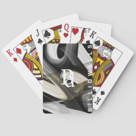 Klassiska spelkort Trend Abstrakt Art Black