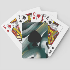 Klassiska spelkort Trend Abstrakt Grön Svart