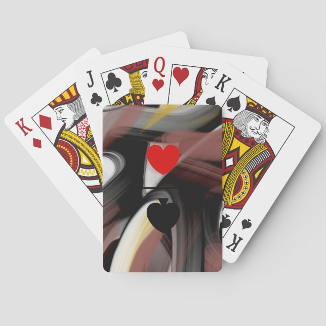 Klassiska spelkort Trend Abstrakt Svart pulverakti (Baksidan)