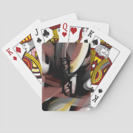 Klassiska spelkort Trend Abstrakt Svart pulverform